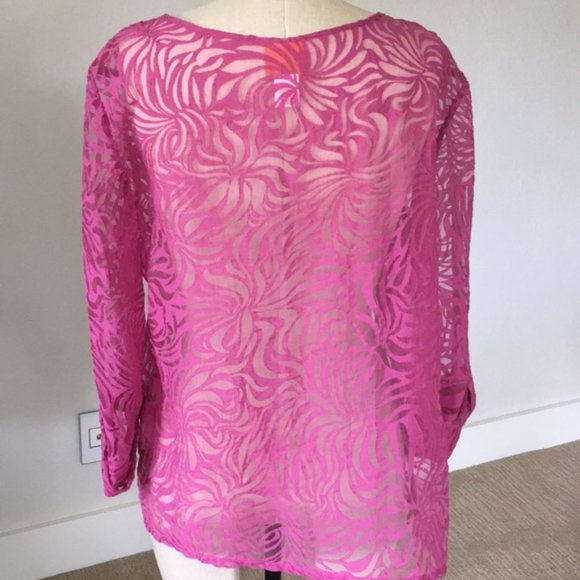 hearts of palm Tops Hearts Of Palm Sheer Pink Top 2 Poshmark